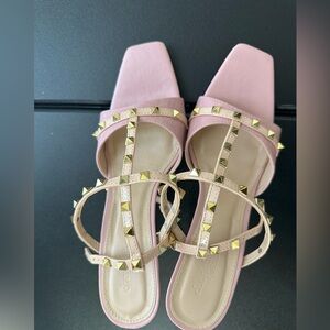 Charlotte Russe pink studded heels